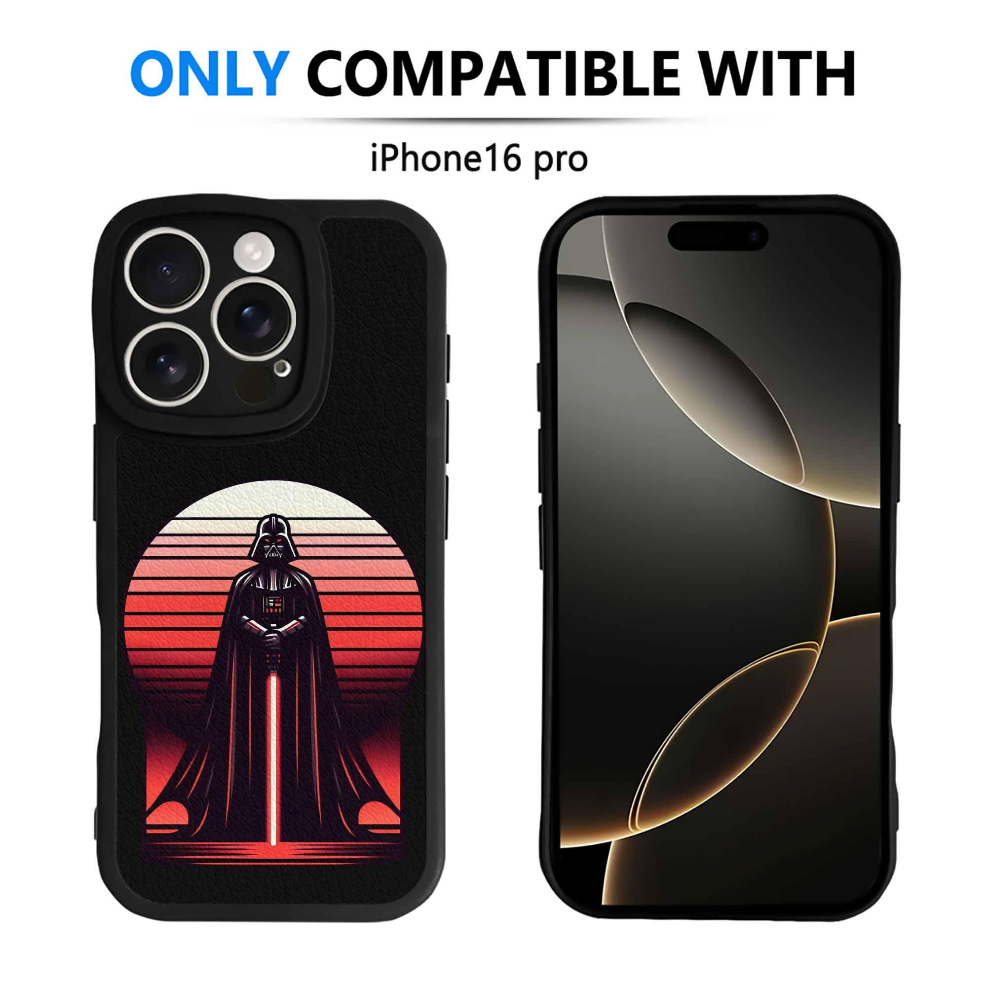 （画像用） スター・ウォーズ Star Wars 【iPhone 16シリーズ対応】シリコンスマホケース（レザー調） 材質：シリコン